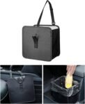 Car Trash Can, Foldable Car Trash Bag Hanging, 7L Large Capacity Waterproof Car Garbage Bag for Car Interior Keeping Tidy, Multifunctional Car Storage Bag, Car Interior Accessories (Small)