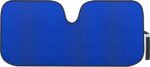 Accordion Blue Car Windshield Sun Shade - Car Sun Visor Sun Shade for Car Windshield - Car Window Shades for  & Truck - Dash Cover Sun Protection Window Shade Accessories - 58" x 24"
