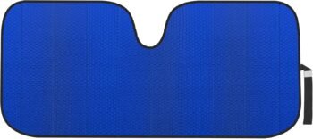 Accordion Blue Car Windshield Sun Shade - Car Sun Visor Sun Shade for Car Windshield - Car Window Shades for  & Truck - Dash Cover Sun Protection Window Shade Accessories - 58" x 24"