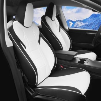 Luxury  3 and Y Front Car Seat Cover Set Black